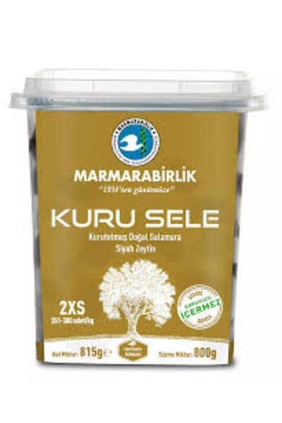 MarmaraBirlik Kuru Sele 2XS 351-380 KB 800 gr Pet Kavanoz X 6 Adet (koli)