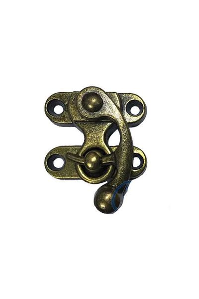 NETWORK ART Hooked Bow Eye, Wooden Box Clip - Small, Antique, 1 Piece