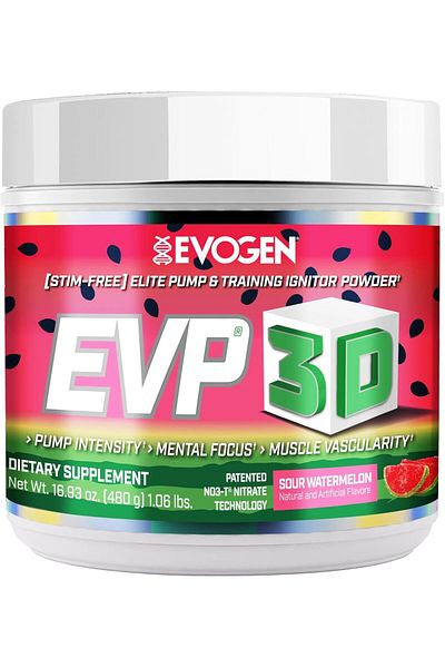 EVOGEN Evp-3d Supplement From Extreme Pre-workout Powder - 40 Servings, Sour Watermelon Flavor