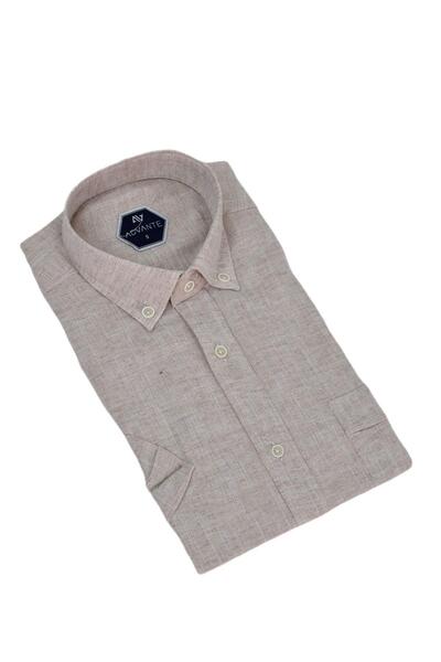 ADVANTE Чоловіча класична сорочка з одним кишенею та короткими рукавами BGL-ST04557