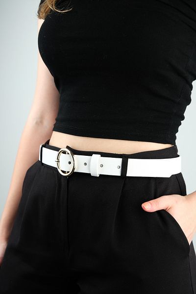 Jack Ferrero 100 cm Leather Belt with Women's Buckle