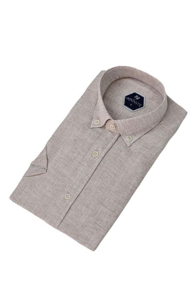 ADVANTE Men's Classic Single Pocket Short Sleeve Shirt Bgl-St04557