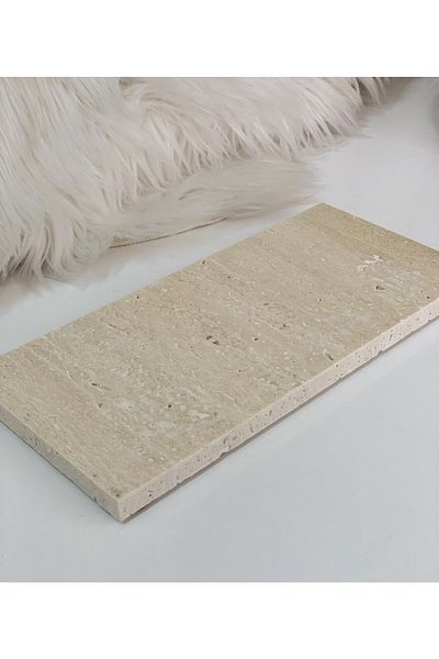 Gemboss Natural Marble Presentation Rack Travertine Coaster