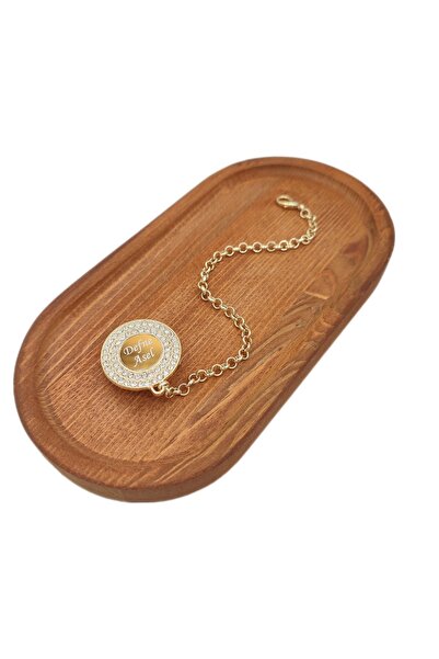 Serap Yılmaz Sahi Isimli Kristal Taşlı Bebek Emzik Zinciri - 0102