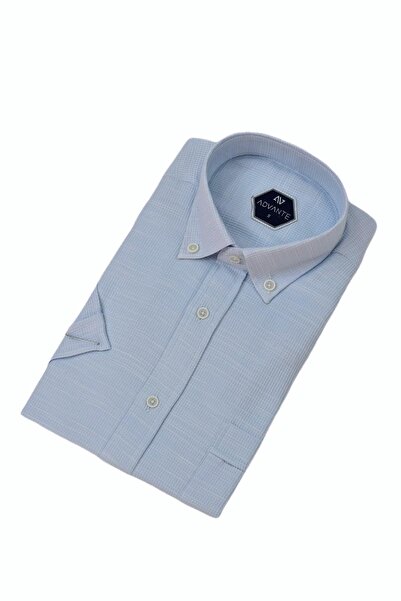 ADVANTE Чоловіча класична сорочка з одним кишенею та короткими рукавами BGL-ST04559