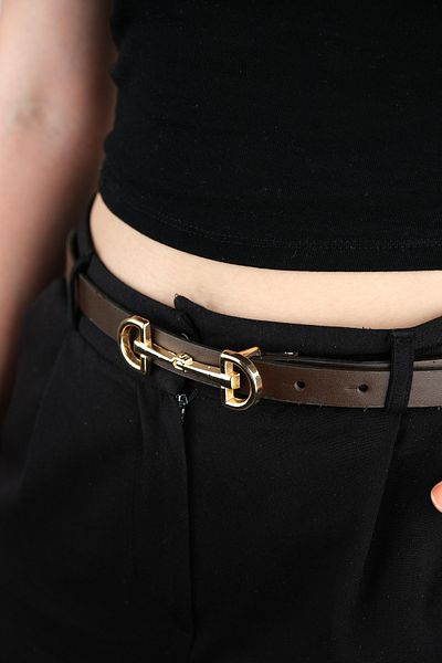 Jack Ferrero 100 cm Leather Belt with Women's Buckle