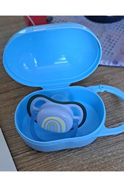 Serap Yılmaz Sahi Isimli Mavi Renk Bebek Emzik Saklama Kabı - TYSYSH0505