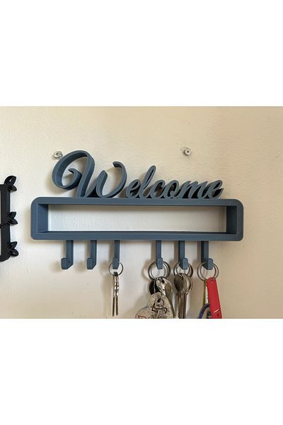 Atsu 3D Welcome Written Key Hanger / Home Keychain