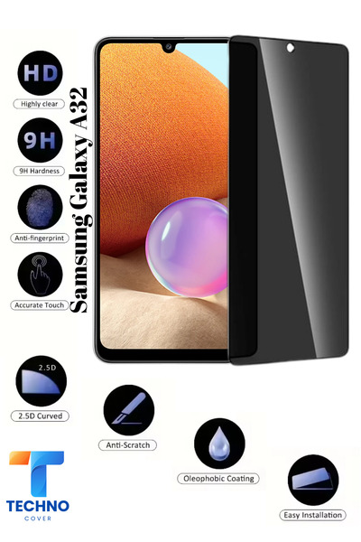 tcover Samsung A32 / M32 Uyumlu Tam Kapatan Hayalet Ekran Koruyucu 6D Temperl...