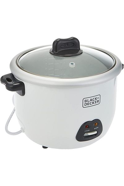 Black&Decker Black & Decker Rice Cooker 1.8 L (RC1850-B5-SP), White