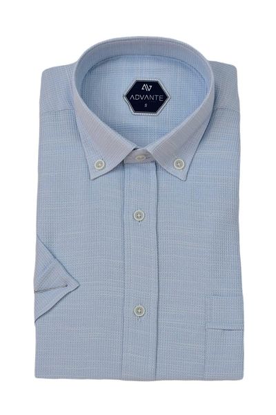 ADVANTE Men's Classic Single Pocket Short Sleeve Shirt Bgl-St04559