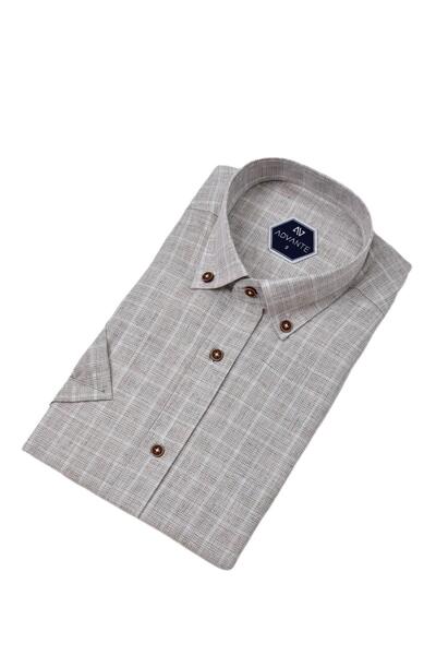 ADVANTE Чоловіча класична сорочка з одним кишенем і короткими рукавами BGL-ST04555