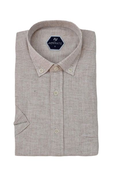 ADVANTE Men's Classic Single Pocket Short Sleeve Shirt Bgl-St04557