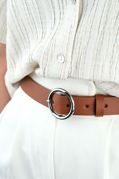 Jack Ferrero 100 cm Leather Belt with Women's Buckle