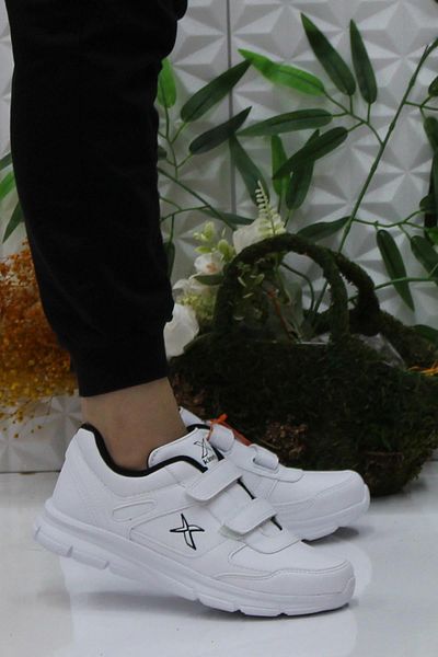 Kinetix Adun Pu White Comfortable Original Product Velcro Sneakers
