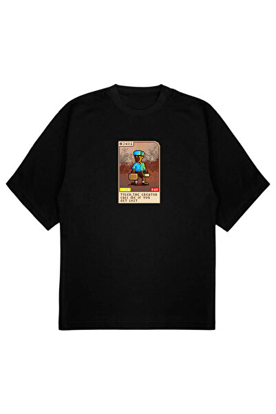 SVART WEAR Tricou unisex TTC PIXEL tricou cu imprimeu supradimensionat