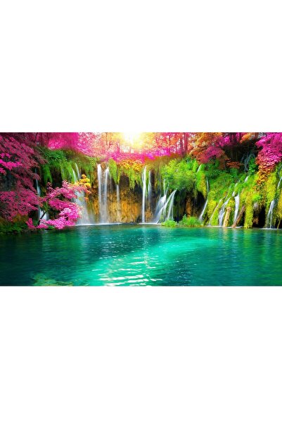 ve Tablou Canvas, Peisaj, cascada tropicala, 90 x 50 cm