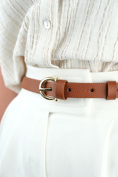 Jack Ferrero 100 cm Leather Belt with Women's Buckle