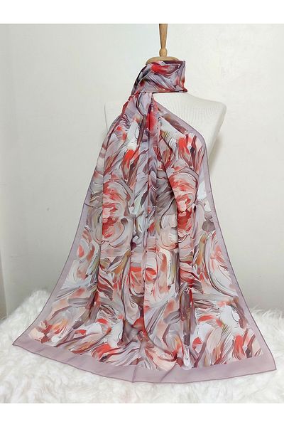 istanbul prensesleri Patterned Watercolor Crepe Chiffon Shawl High Quality, Fine Texture Soft Chiffon
