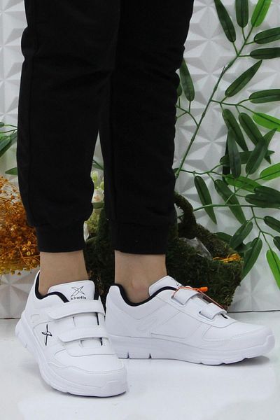 Kinetix Adun Pu White Comfortable Original Product Velcro Sneakers