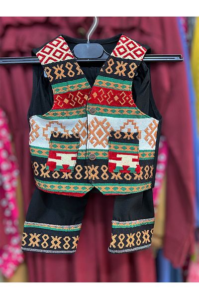 MODA Men's Kilim Patterned Children's Shalwar Set