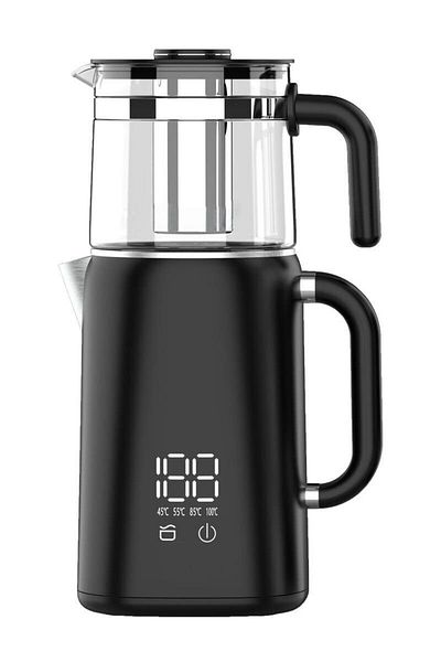 Dessini Electric Tea Maker 1.7L Kettle + 1.2L Teapot – 1800W Fast Boil, Keep Warm, for Tea, Coffee & More