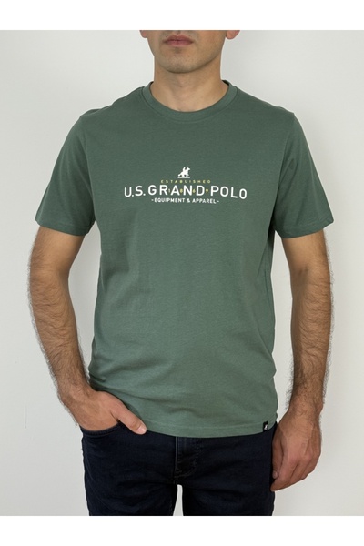 U.S. GRAND POLO EQUIPMENT & APPAREL Ανδρικό T-shirt U.S. Grand POLO με κείμεν...