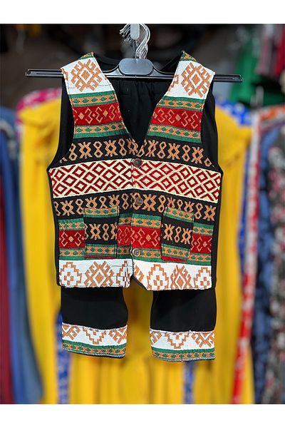 MODA Men's Kilim Patterned Children's Shalwar Set