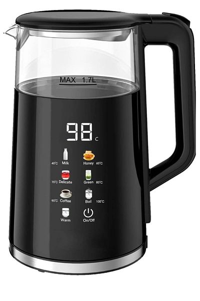 Sanford Digital Electric Kettle 1.7L – 7 Presets, Touch Control, Keep Warm – For Tea, Coffee, Milk & More