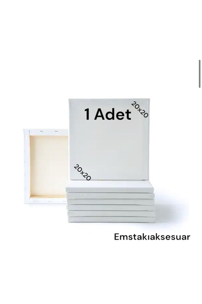 Ems Takı Aksesuar 1 adet 20x20 arkadan zımbalı resim tuvali