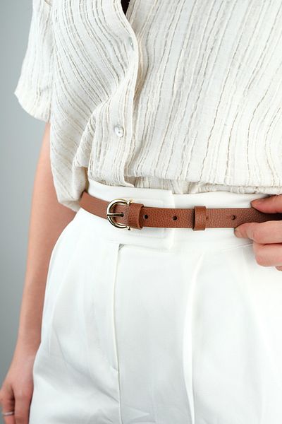Jack Ferrero 100 cm Leather Belt with Women's Buckle