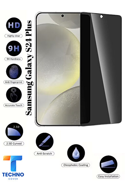 tcover Samsung S24 Plus Uyumlu Tam Kapatan Hayalet Ekran Koruyucu 6D Temperli...
