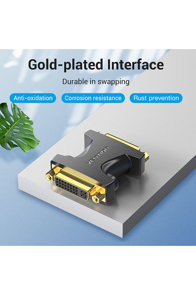 Vention DVI (24+5) Female to Female Adapter Black