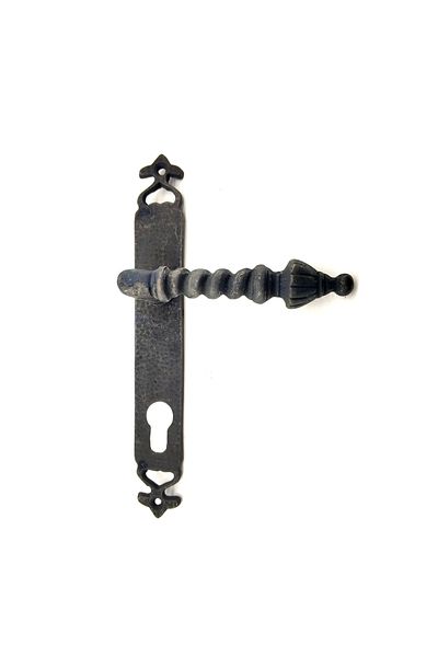 Belle Fusion Antique Style Decorative Brass Burmese Yale Door Handle - 247X35 Mm, Oxide