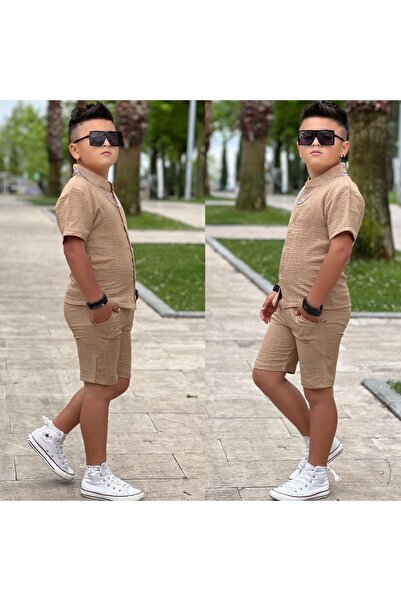 KOKOŞ BEBEK Αγόρι Πουκάμισο Λινό Σετ | Ανάμεσα στα 4/12