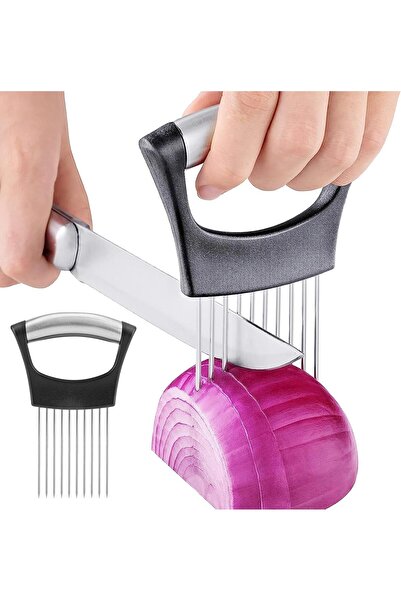 KASTWAVE قطاعة البصل المصنوعة من الفولاذ المقاوم للصدأ - قطاعة فواكه وخضراوات...