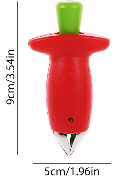 Generic NALACAL 2 Pack Stainless Steel Strawberry Huller and Stem Remover, Easy-to-Use Corer Tool for Straw