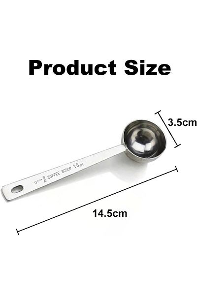 Generic 4Pcs Coffee Scoop Spoon,1 Tablespoon Measuring Spoon,15ML Stainless Steel Coffee Spoons, Long Handl