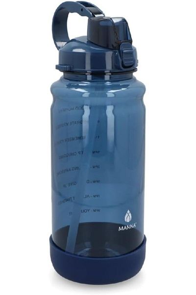 Generic Manna Pilot Durable and Lightweight Easy Cleaning Water Bottle Blue 74oz AC44439