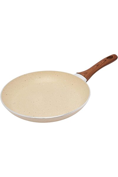 Trust Pro Double-Coated Non-Stick Aluminum Frying Pan, 26 cm, Cream