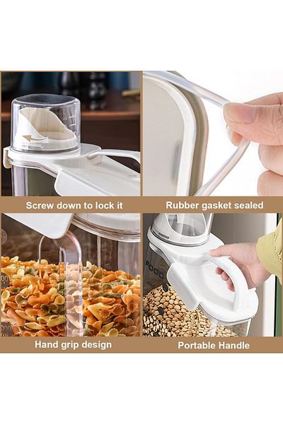 Generic 2.8L Cereal Containers Storage, 95oz Airtight Large Dry Food Storage Containers with Pouring Spout