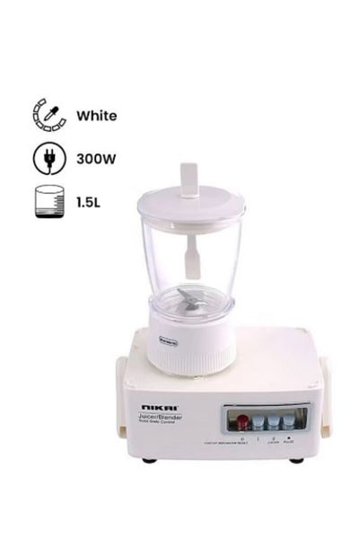 Nikai 4-in-1 Electric Food Processor 1.5 L 300 W NFP1724N White