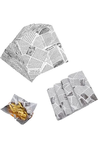 Generic Duomama Greaseproof Paper -200 Sheets Baking Wrapping Paper for Versatile Food Wrapping and Basket
