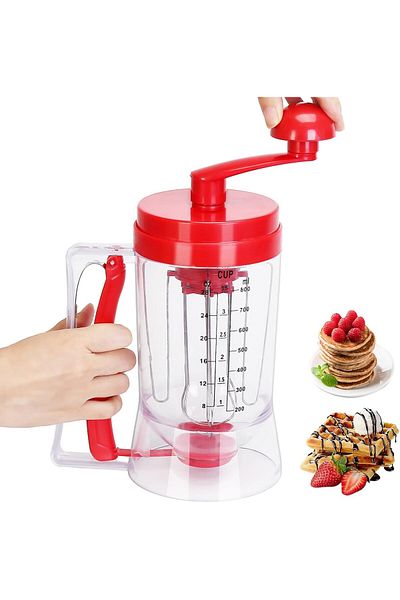 Generic Pancake Batter Dispenser Precision Cupcake Dispenser with Mixing Function and Measuring Scale ABS F