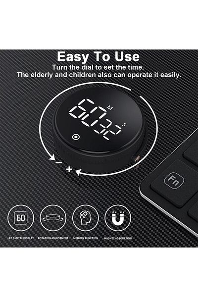 Generic SWIUKPHE Digital Kitchen Timer for Cooking, Large LED Display Productivity Timer, Countdown Timer C