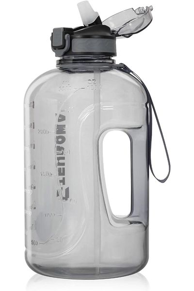 Generic GIFUBOWA Big 3l Water Bottle with Handle and Straw 105oz Large Drinking Jug Leakproof Bottles for S