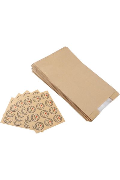 Generic Bread Bags for Homemade Bread, 50PCS Paper Bread Bags for Sourdough Large Bakery Bags with Window f