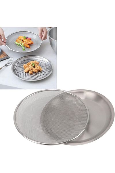 Generic 304 Stainless Steel Colander Bowl Set, Proof Stainless Steel Colander Easy To Clean for Home Kitche