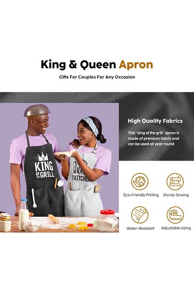 Generic Couple'S Apron, Couple Gift Set Wedding Gift Set for Couple Apron for Women Funny Gifts for Married
