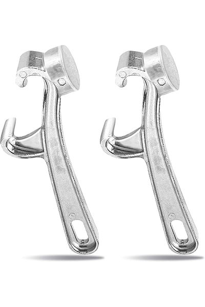Generic HOUSEEN 2pcs Aluminum Alloy Bucket Opener, 5 Gallon Pail Opener Manual, Metal Can Opener Bucket Lid